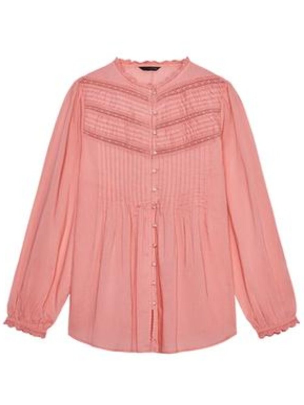 NWT ZARA LACE ROMANTIC BLOUSE XS - Picture 4 of 5